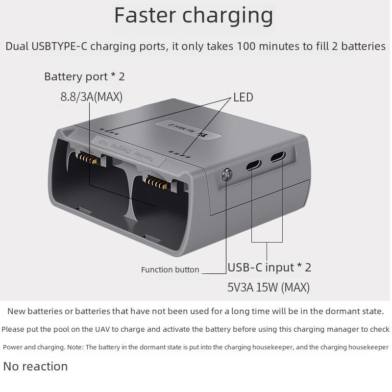 MINI 2/MINI SE USB Power Bank and Battery Charger for DJI