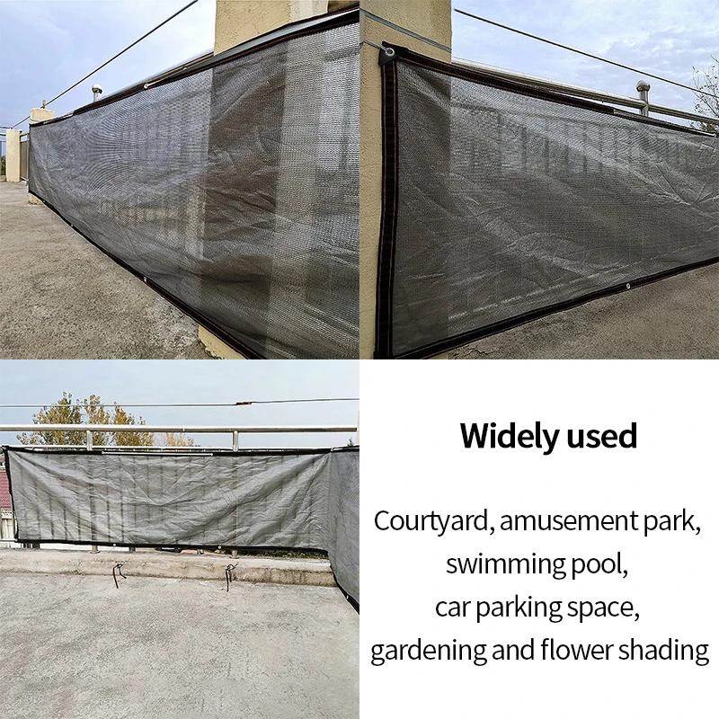 Tela de Sombra Anti UV Vela de Sombra de HDPE Valla de Privacidad para Balcones y Edificios Refugio Cenador Pantalla de Sombra para Patio Cubierta de Piscina