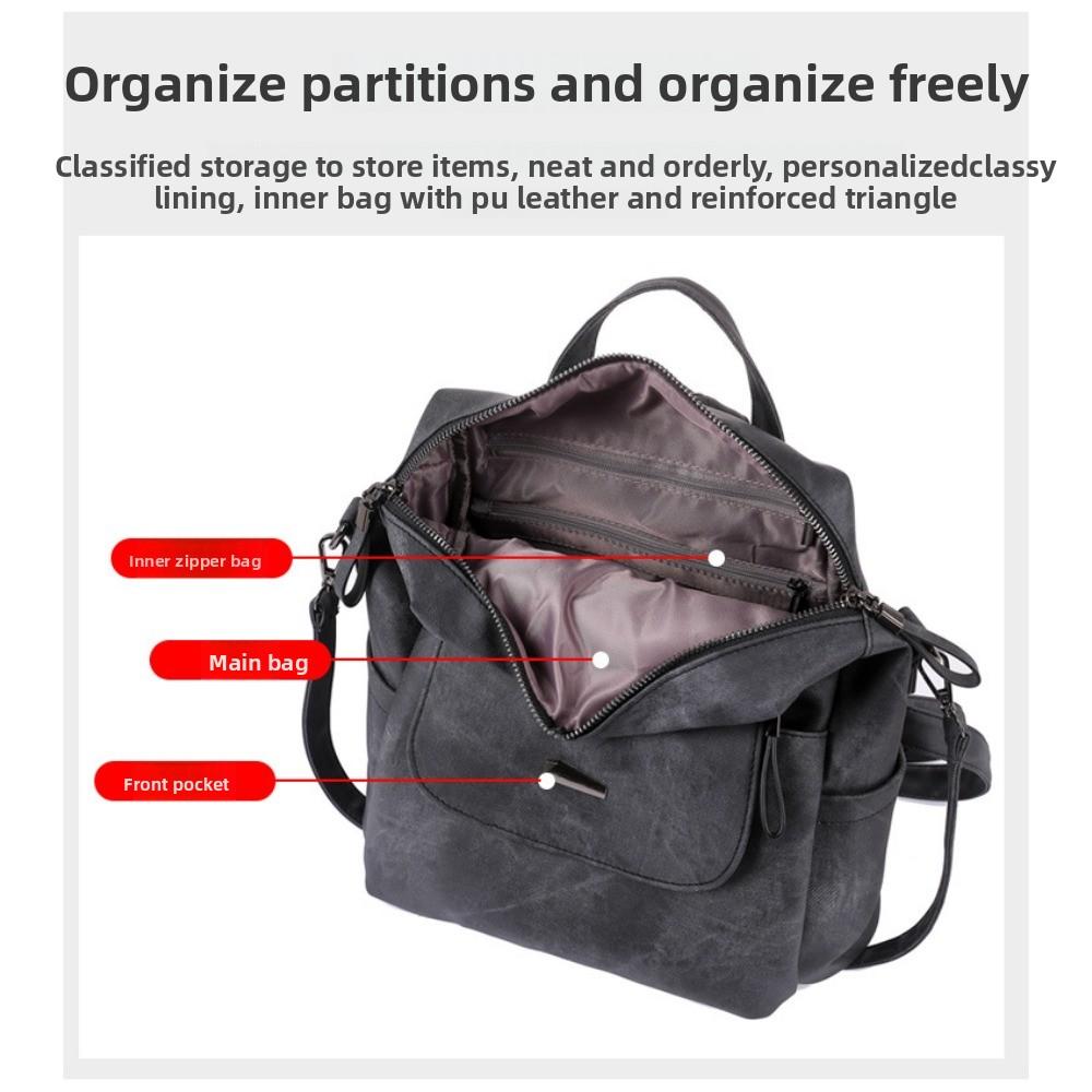 Backpack Backpack Women's Large Capacity Women's Backpack Backpack Women's Bag PU Women's Bag