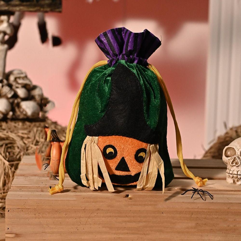 Storage Bucket Trick or Treat Bag Gifts Pouch Pumpkin Bag Party Supplies