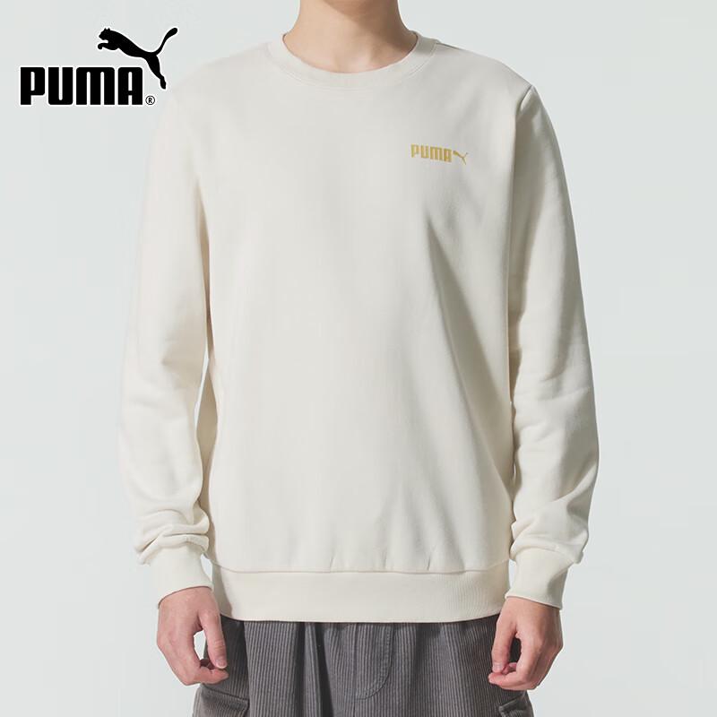PUMA Men s Fleece-Lined Logo Pullover Sweatshirt S
