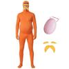 Kostüm Body Set für Erwachsene und Kinder mit Schnurrbart, Augenbrauen und Fälschung