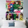 Welcome DDemon SSchool IIruma Kun Anime Tapestry Hanging Tarot Hippie Wall Rugs Dorm Wall Hanging Sheets