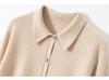 Women's 100% Cashmere Polo Neck Sweater - Versatile Autumn/Winter Knitwear Cardigan Blouse