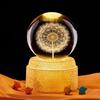 Dandelion Crystal Ball Night Light - Unique Gift for Girls' Birthdays & New Year Ornaments