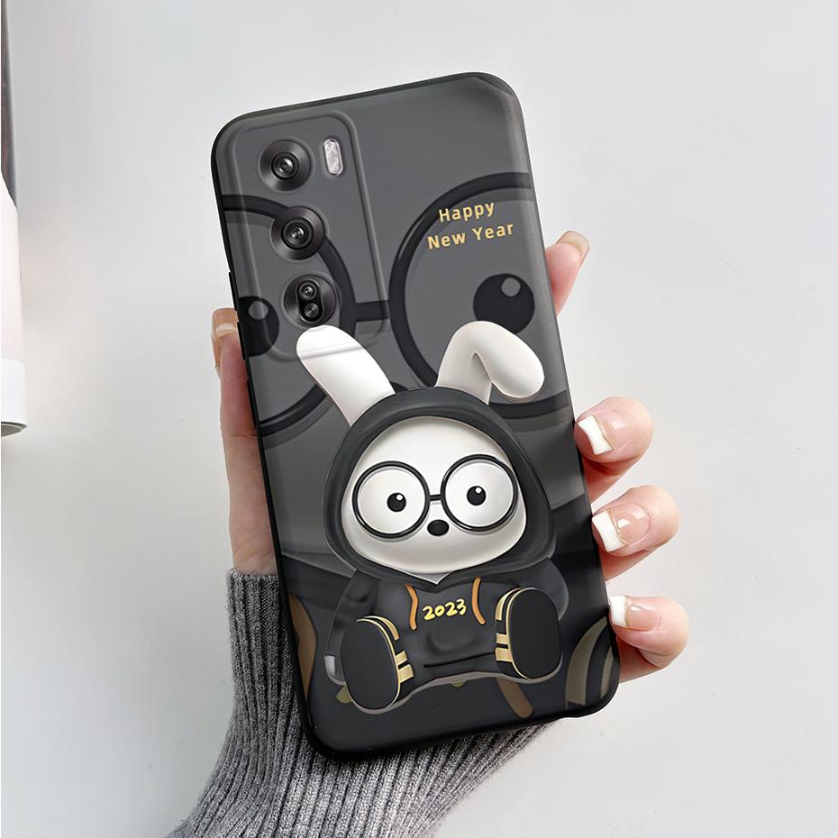 For OPPO Reno 12 Pro Case Cute Bear Cartoon Frog Back Cover Matte Silicone Soft Phone Case For OPPO Reno 12 Reno12 Pro 5G Fundas