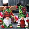 Resins Gnomes Miniature Statue with Wine and Grapes Designs Ornament for Festives Table Centerpieces and Seasonal Decors