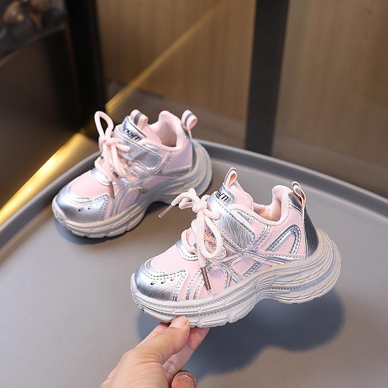 Children's Dad Shoes Autumn New Classmates Boys Sports Shoes Mesh Children's Shoes Soft Sole Girl Baby Toddler Shoes