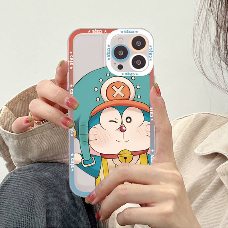 Anime Doraemon Phone Case for iPhone 11 12 13 Mini Pro Max 14 Pro Max Case shell