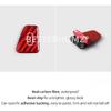 BETTERHUMZ Door Open Button Sticker Compatible with Tesla Model 3 - Model Y 2024- Carbon Fiber Door Lock Switch Trim Interior Accessories (Red)