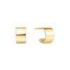 Gold Flat Small Hunger 925 Silver Earrings E062-02G.