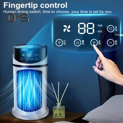 Ventilatore portatile silenzioso oscillante da pavimento senza pale con 6 velocità del vento, timer, ventilatore da tavolo, condizionatore d'aria