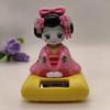 Solar-Powered Dancing Japanese Geisha Doll - Kimono Car Ornament
