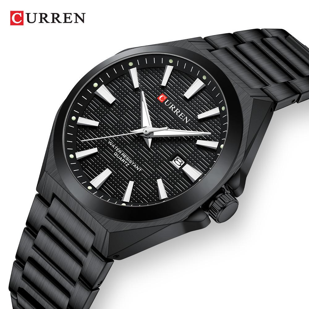 CURREN 8494 Men's Classic Calendar Quartz Watch with Steel Band