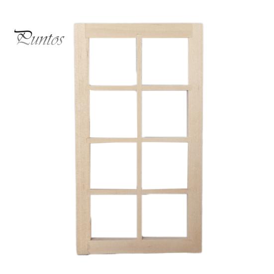 

Деревянная традиционная 1/12 масштабная 8-панельная дверь кукольного домика, оконная рама, миниатюрная мебель для детей A