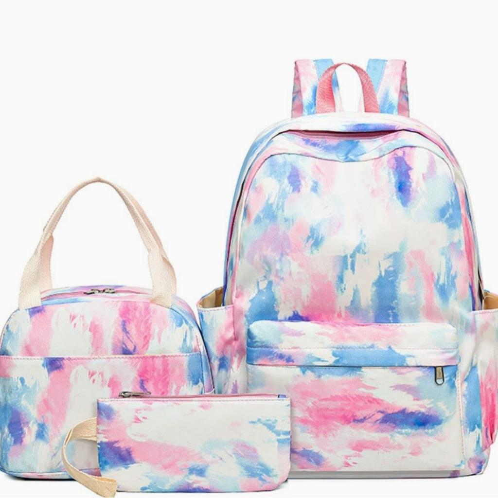 Student Schoolbag, Girl Cute High-Value Large-Capacity Primary And Secondary School Schoolbag Lunch Bag Pencil Bag Set