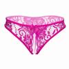 Sexy Underwear Women Thong Bragas Sexy Panties Thong Lace Transparent Hollow Open Crotch Low Waist Word Pants Ladies Briefs