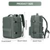 Expandable Travel Laptop Backpack for Men and Women, Large Capacity Waterproof Hand Luggage, Airplane Carry-On Bag