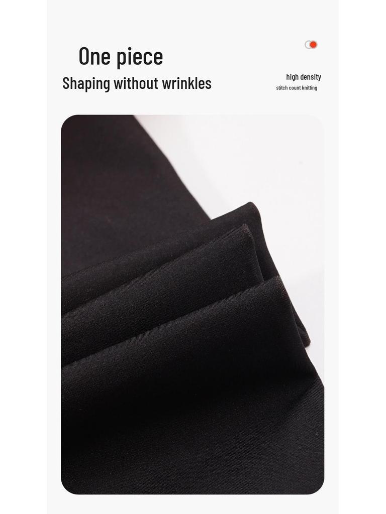 Red Pepper Sheer Black One-Piece Pants - Women's Autumn/Winter Bottoming Tights with Abdominal and Hip Support, Bare Leg Effect.