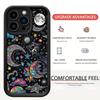 Sequined Black Moon iPhone 15/16/17 Pro Max Protective Case.