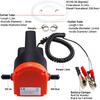 PLUMIA 12V 100W Oil Change Pump Extractor, Upgraded Oil/Diesel Fluid Extractor Scavenge Suction Transfer Pump, Marine Electric For Boat, Car,