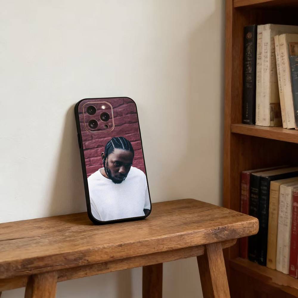 Rapper K-Kendrick Lamar Phone Case For iPhone 17,16,15,14,13,12,11 Plus,Pro Max,XS,Soft Silicone Black Cover