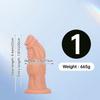 Black PVC Extra Long Anal Plug Dildo Sex Toy Masturbator for Men and Women Strap On Penis Realistic Dick