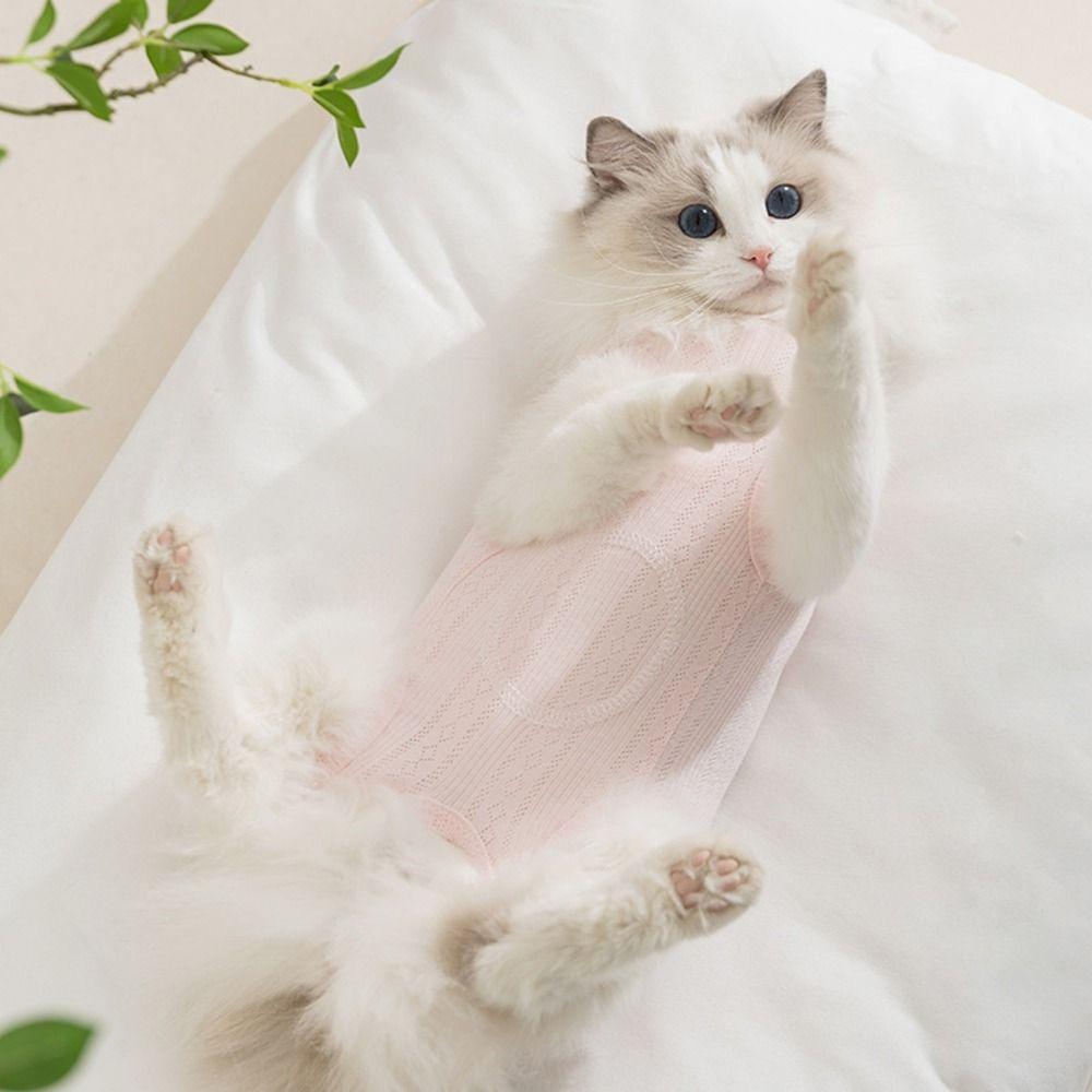 Solid Color Dog Wrap Belly Clothes Thin Section Dog Spay/Neuter Clothes  Neutering Recovery