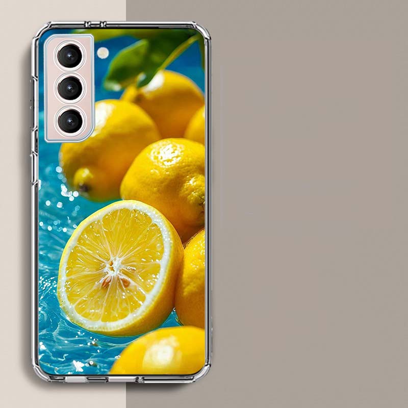 

Refreshing Yellow Lemon in Summer Phone Case For Samsung Galaxy S25 Edge S24 S23 FE S21 S20 S10 Plus S22 S26 Ultra Cover Clear C Samsung S26 Ultra 5G