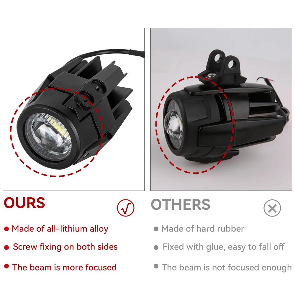 R 1200 GS Fog Lights Motorcycle Accessories LED Auxiliary Fog Light Driving Lamp For BMW R1200GS F800GS F700GS F650 K1600