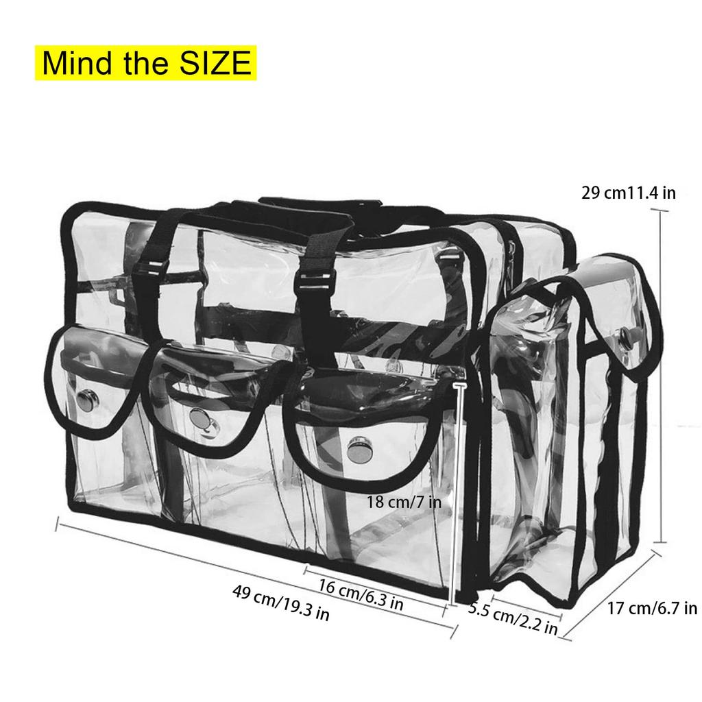 Enkrio Transparent Swimming Waterproof Vinyl Tote Large Clear Bag for Business and Outdoor Activities Bag, Bag, Capacity, Swimming, Travel, Trips,