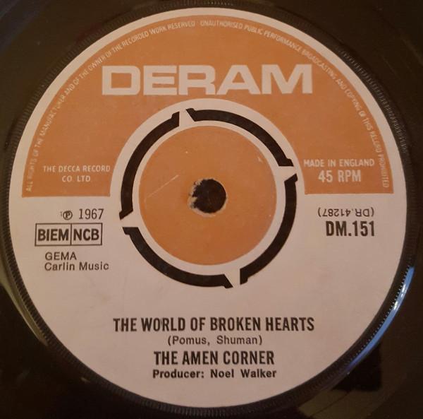 

7inch Record AMEN CORNER - The World Of Broken Hearts DM151 Deram 1967 UK Rock Used