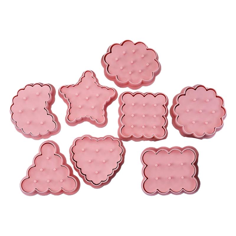 

Kitchen Gadgets Cookie Mold Plastic Baking Supplies 8 Different Shapes for Child 1