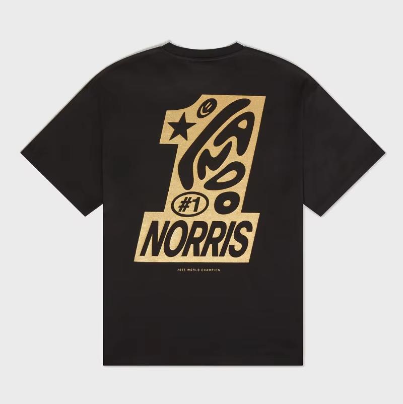 2026 New LN1 Grandstand25 Jersey Lando Norris Extreme Sports Breathable Pure Cotton Tshirt LN1 Jersey Lando Norris Tshirt L