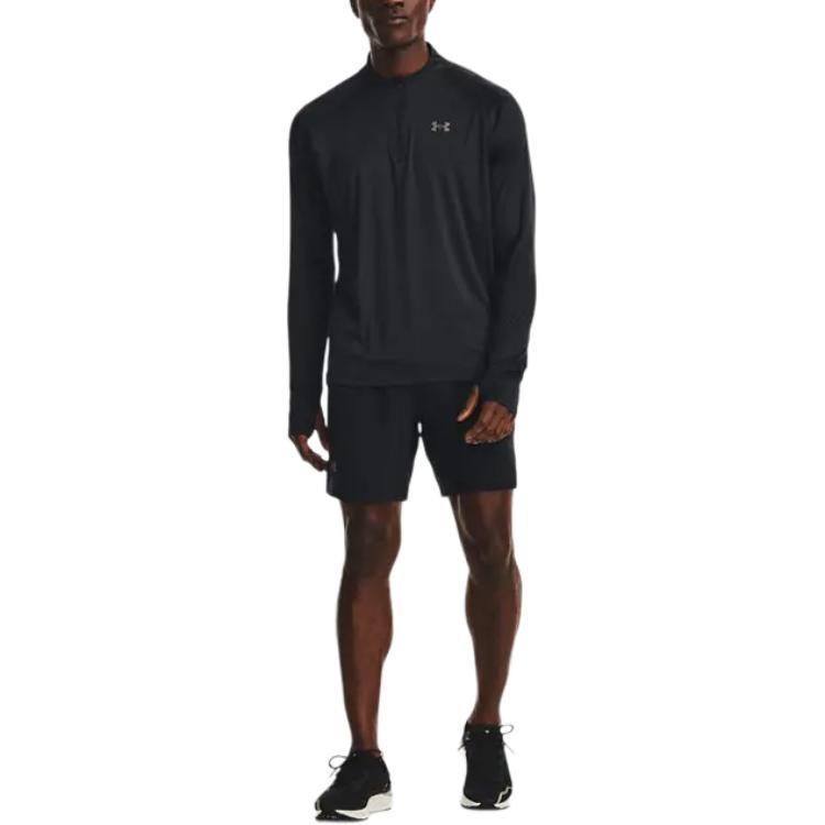 Under Armour Iso-Chill Series Running Long Sleeve T-Shirt Men Tops Black 1377877-001