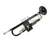 Trumpet Bb Brass Instrument Standard Set for Beginners Band Professional Performance Black