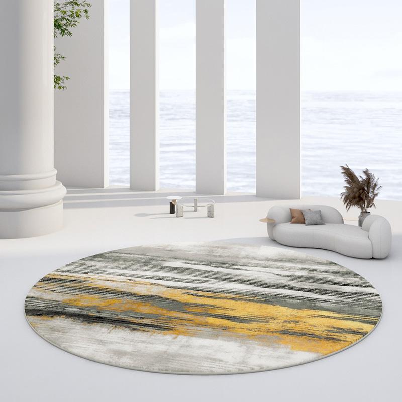 European Style Round Plush Rugs for Bedroom Decor Carpets for Living Room Soft Area Rug Home Thicken Carpet Fluffy Floor Mats