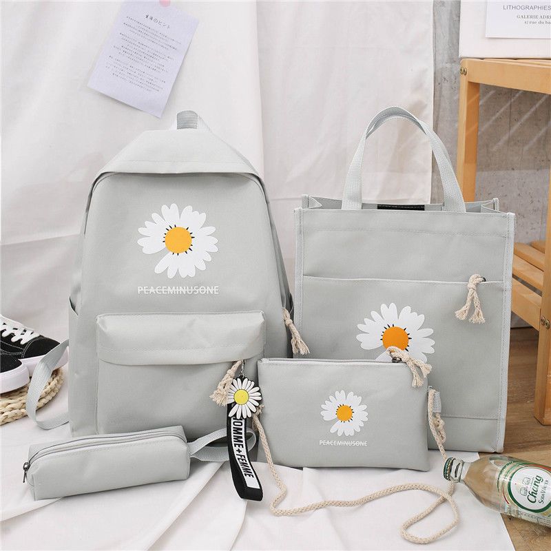 junior high school primary and secondary school students backpack, backpack, pencil bag, trendy air cushion strap
