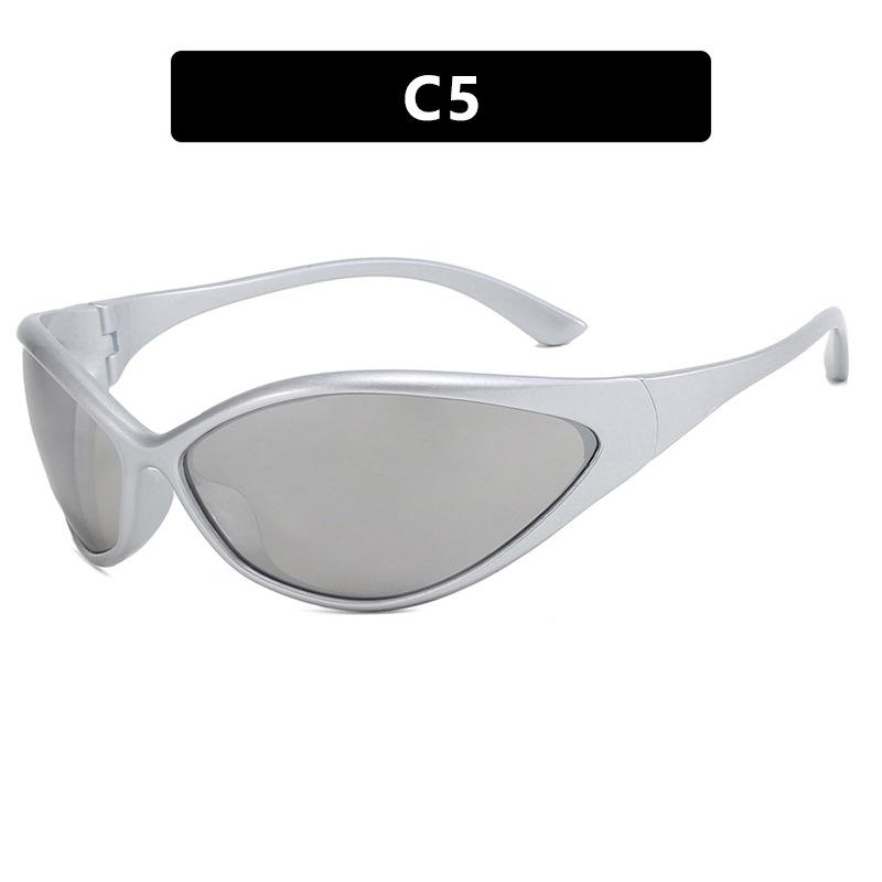 

Y2K Luxury Brand Designer Sport Goggle Sunglasses Women For Men Vintage Punk Sun Glasses Future Riding Steampunk Eyeglasses As the photo