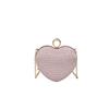 Evening Clutch Bag Women Shiny Handbag Heart Shape Metal Clutches Fashion Chain Shoulder Crossbody Bag Luxury Lady Purse