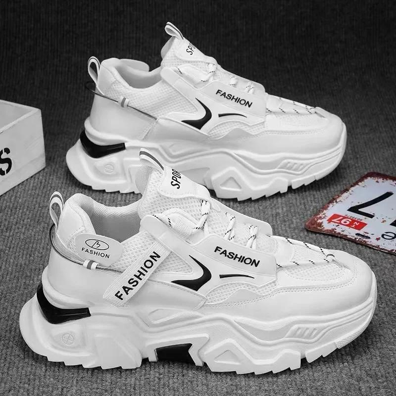High Quality Men's Shoes New Mesh Breathable Running Shoes Outdoor Man Comfortable Casual Sneakers for Men Platform Sports Shoes