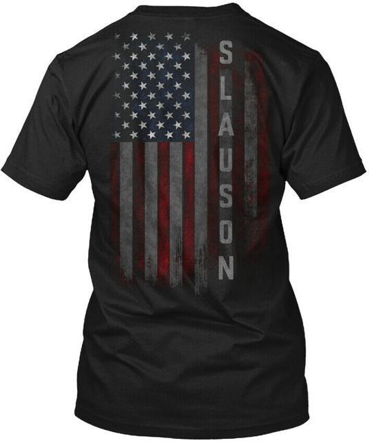 

Slauson Family American Flag T-Shirt Made in the USA Size S to 5XL L