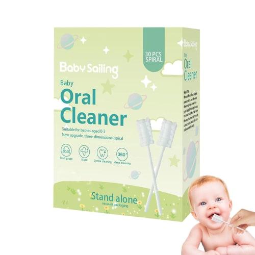 Newbornn Oral Cleaner - Newbornn Oral Cleaning Stick | Kids Gauze Toothbrush, Gauze Tongue Cleaner Toothbrush - Three-Dimensional Texture Oral Cleanin