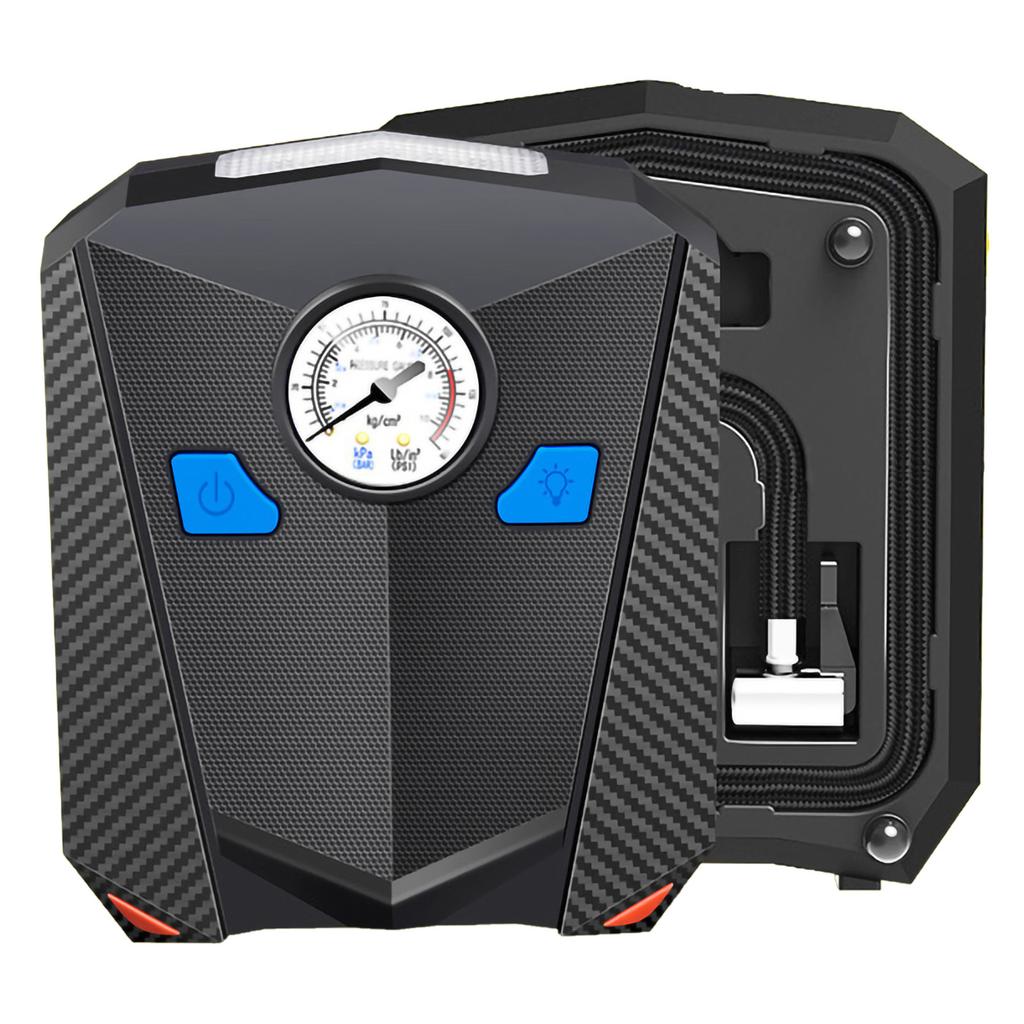 Car Tire Inflator Pump Portable Air Compressor with LED Light for SUVs Vans Motorcycles Trucks Type 1