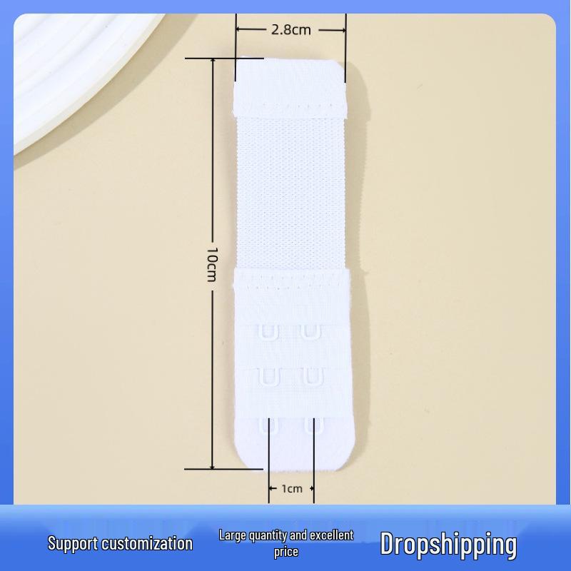 

2,8 см Нейлоновый Эластичный Удлинитель для Бюстгальтера с Трехрядной Застежкой на Два Крючка 3 Pearl Bags