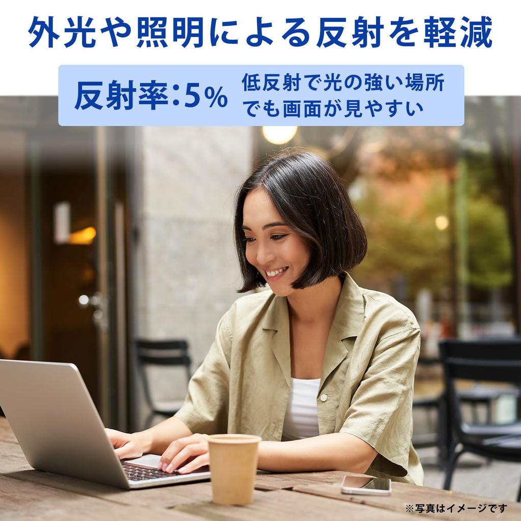 Privacy Screen Protector for MacBook Air 15-inch (2025) M4/M3/M2, Blue Light Blocking, Anti-Reflective, Self-Adhesive