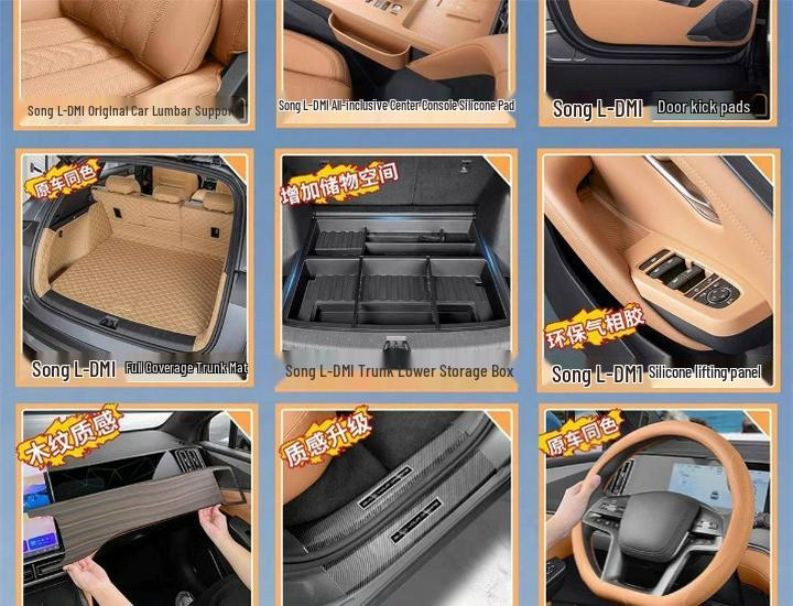 Thickened Dirt-Resistant Kick Mat for BYD Song L dmi Rear Car Seats