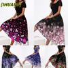 Fashion Summer Spring Short Sleeve O-Neck Casual Dresses