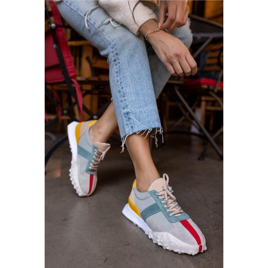 Women's Genuine Suede Leather Sneakers