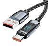 ESSAGER 7A Super Fast Charging Type-C Cable with Digital Display for Notebooks and Mobile Phones